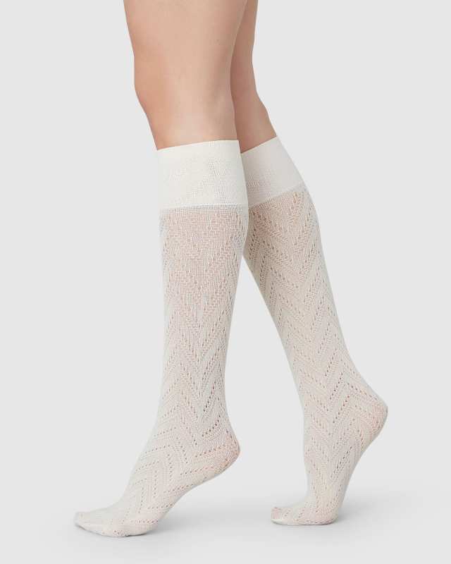 Ina Pointelle Knee-Highs
